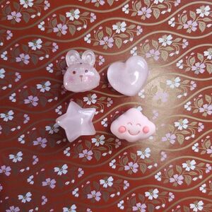 Pink Sparkly Jibbits With Bunny